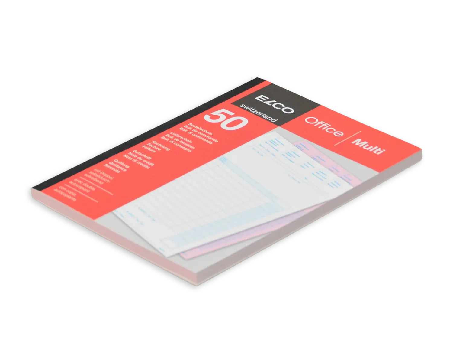 Durchschreibeblock, ELCO Office, A5, 56 + 57g/m2, rot (Multifunktion)