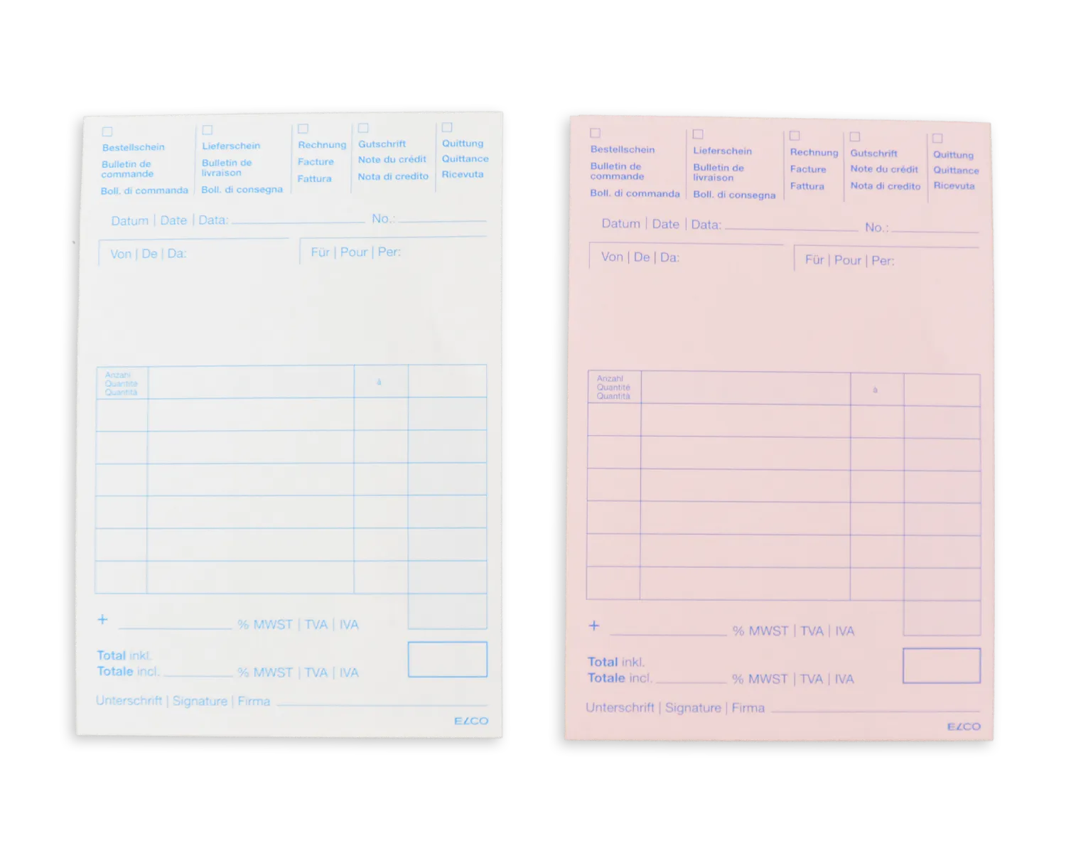 Durchschreibeblock, ELCO Office, A6, 56 + 57g/m2, rot (Multifunktion)