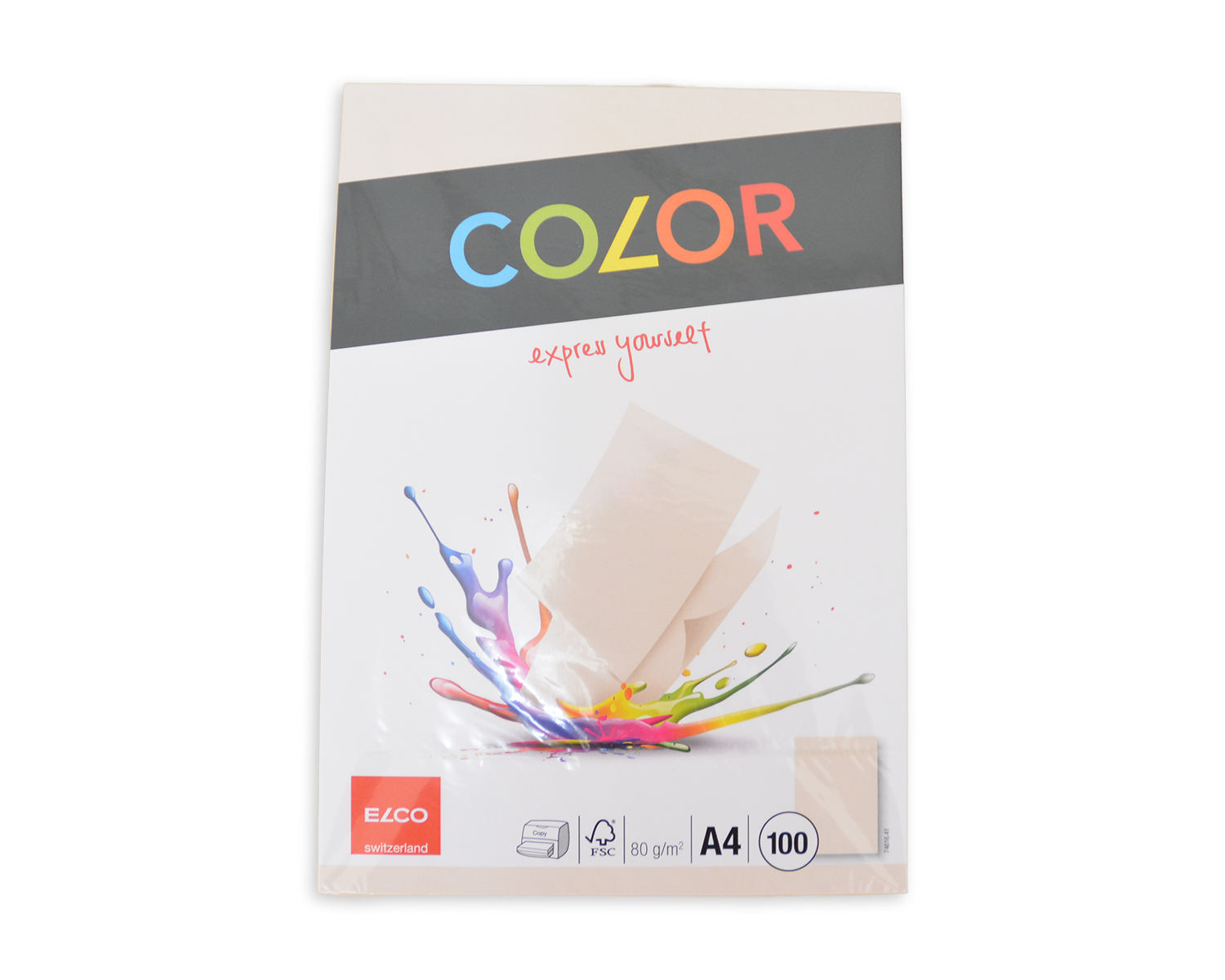 Papier de bureau, ELCO Color, A4, 80g/m2, chamois clair