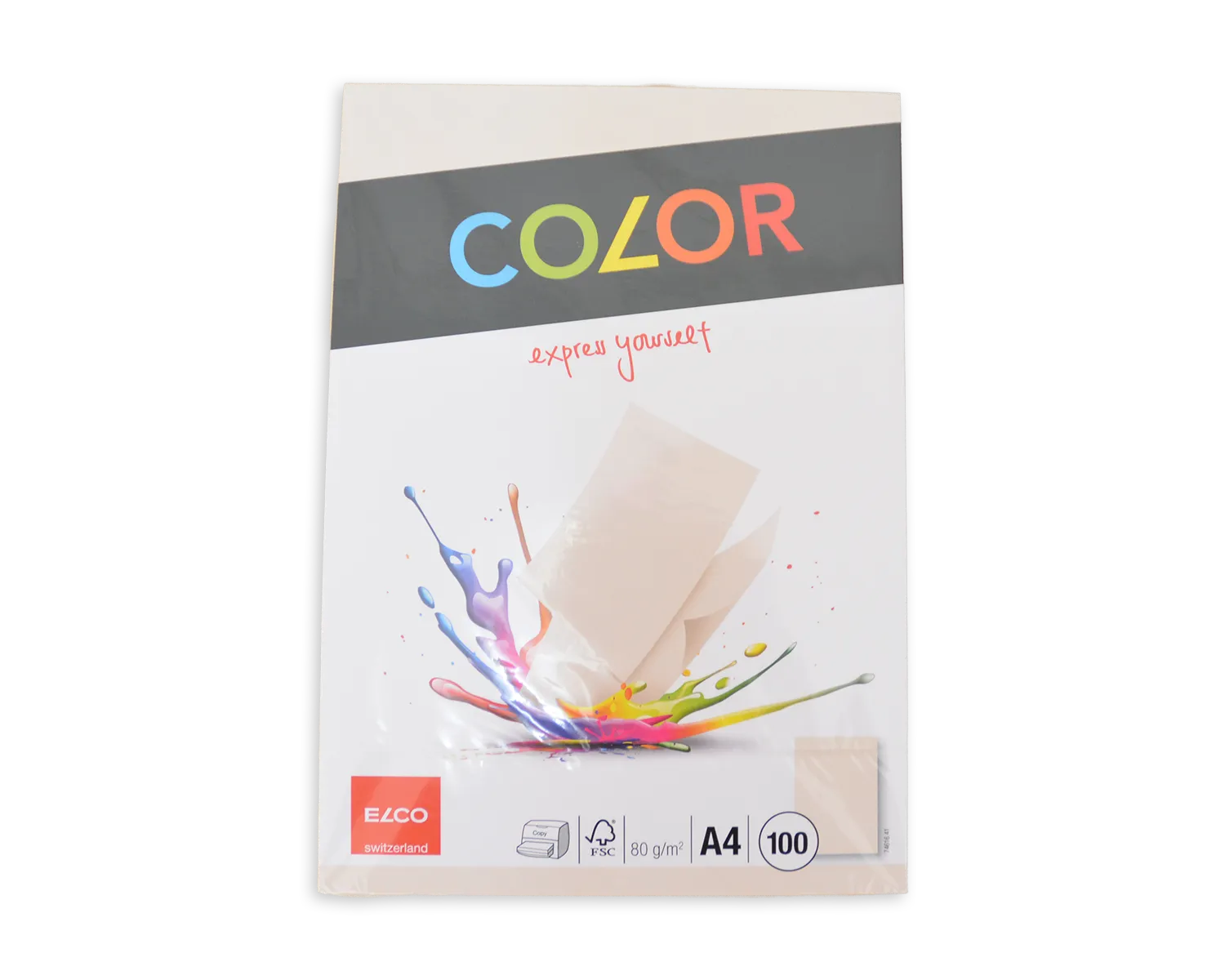 Büropapier, ELCO Color, A4, 80g/m2, hellchamois