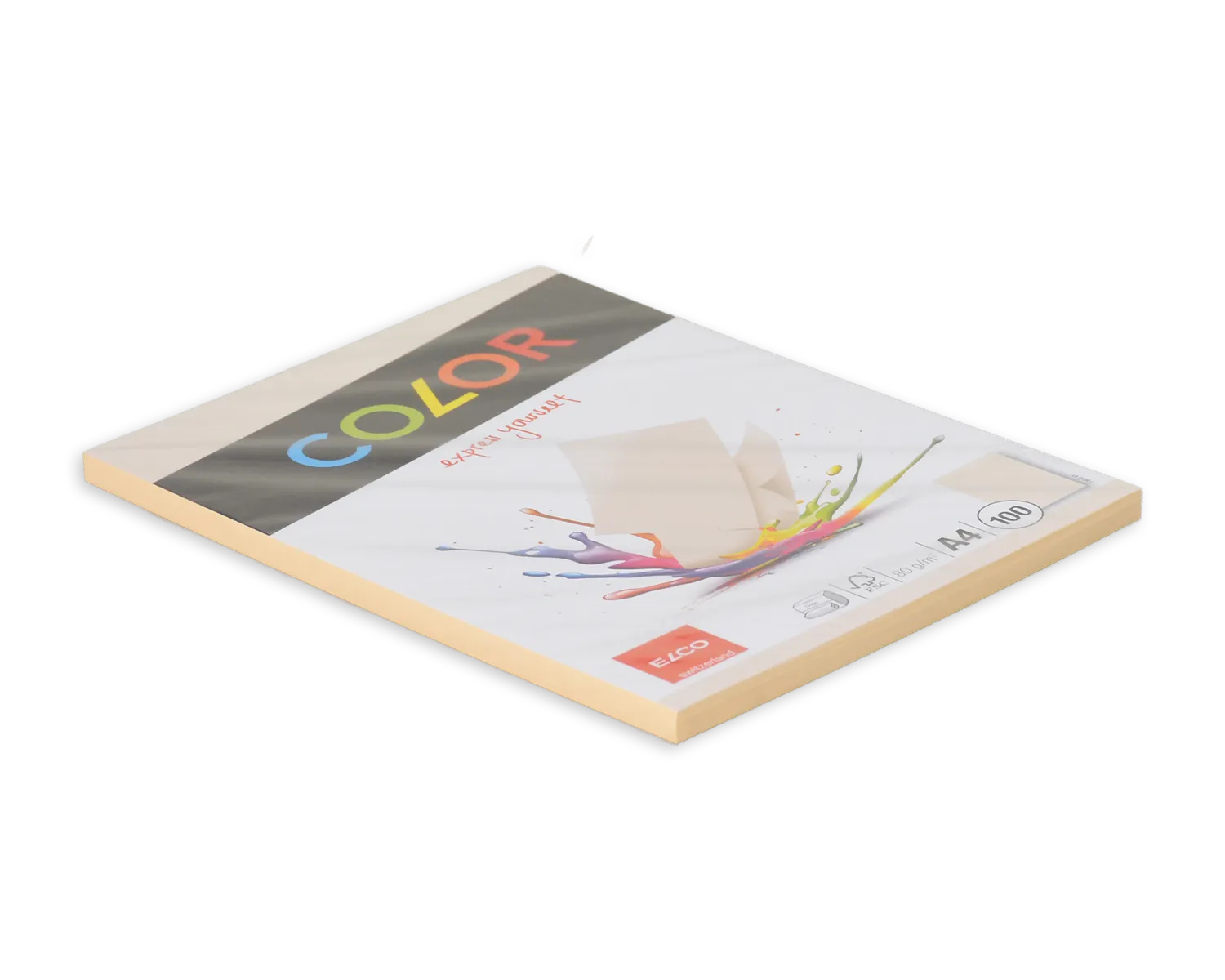 Büropapier, ELCO Color, A4, 80g/m2, hellchamois