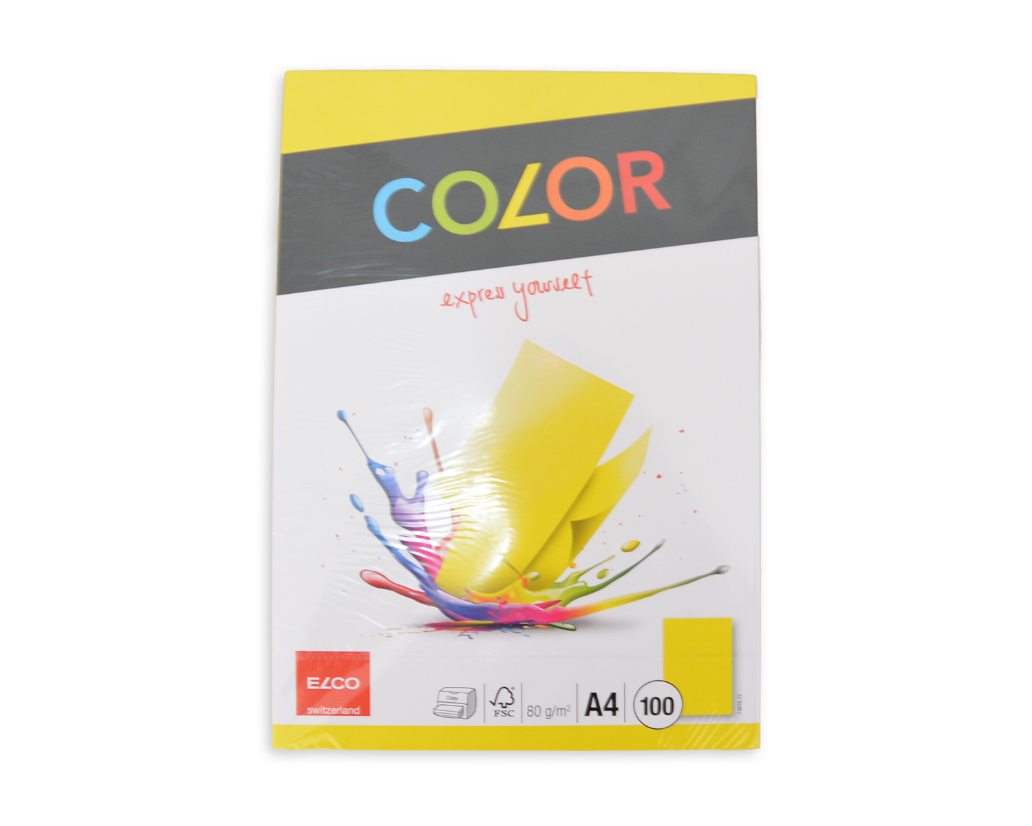 Papier de bureau, ELCO Color, A4, 80g/m2, jaune intense