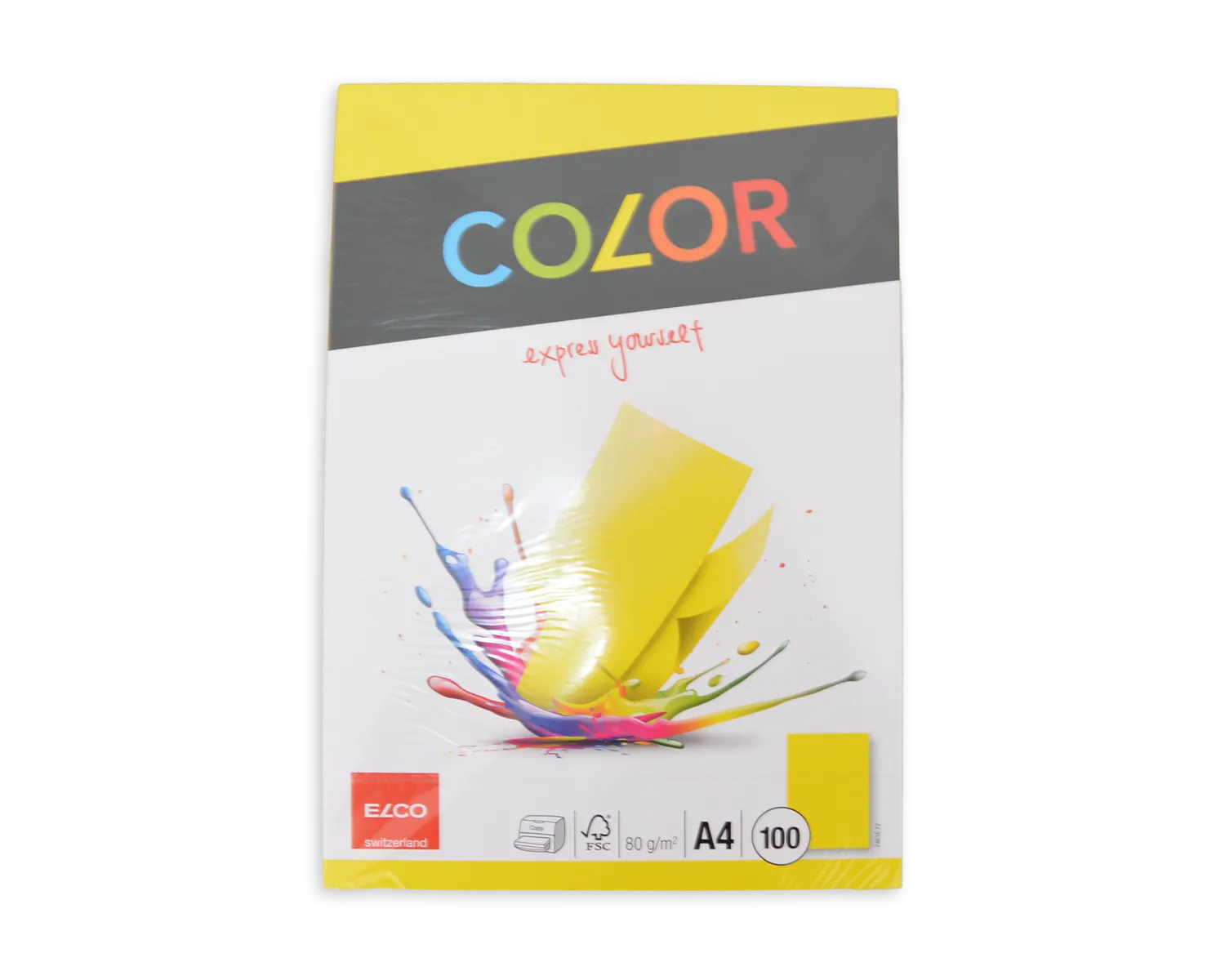 B&uuml;ropapier, ELCO Color, A4, 80g/m2, intensivgelb