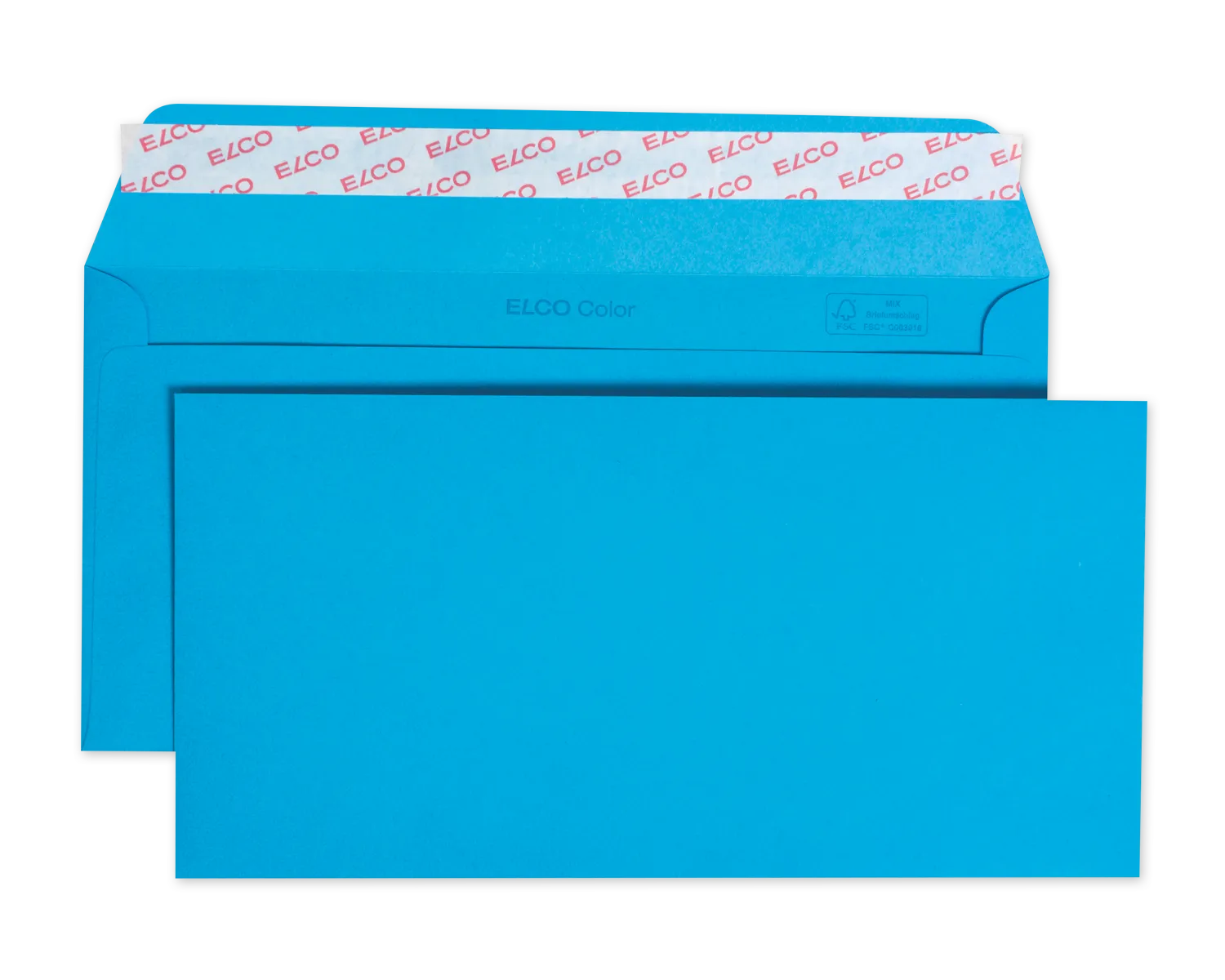 Couvert, ELCO Color, C5/6, ohne Fenster, Haftklebeverschluss, 100g/m2, intensivblau