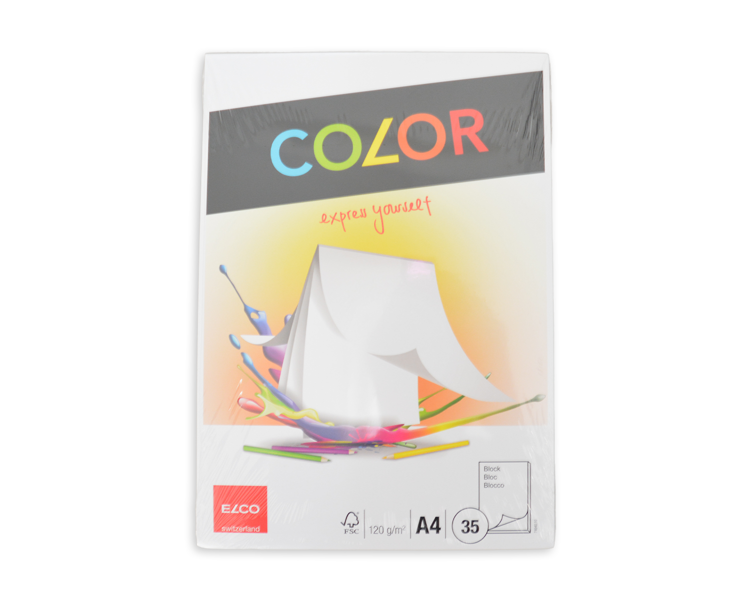 Image of Zeichenblock, ELCO Color, A4, 120g/m2, weiss