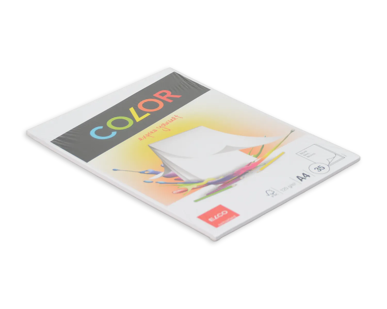 Zeichenblock, ELCO Color, A4, 120g/m2, weiss