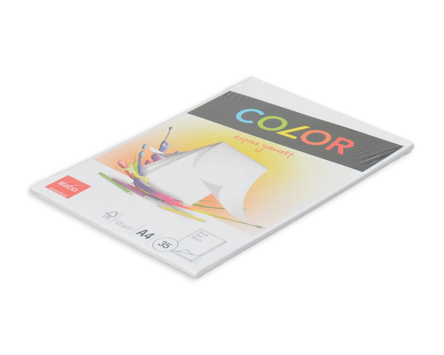 Zeichenblock, ELCO Color, A4, 120g/m2, weiss