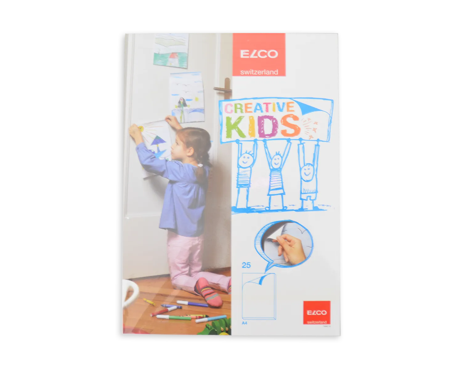 Zeichenblock, ELCO Creative Kids, A4, 85g/m2, weiss