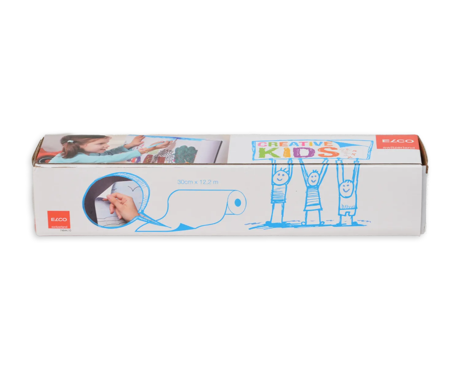 Zeichenrolle, ELCO Creative Kids, 300 mm x 12.2 m, 90g/m2, weiss