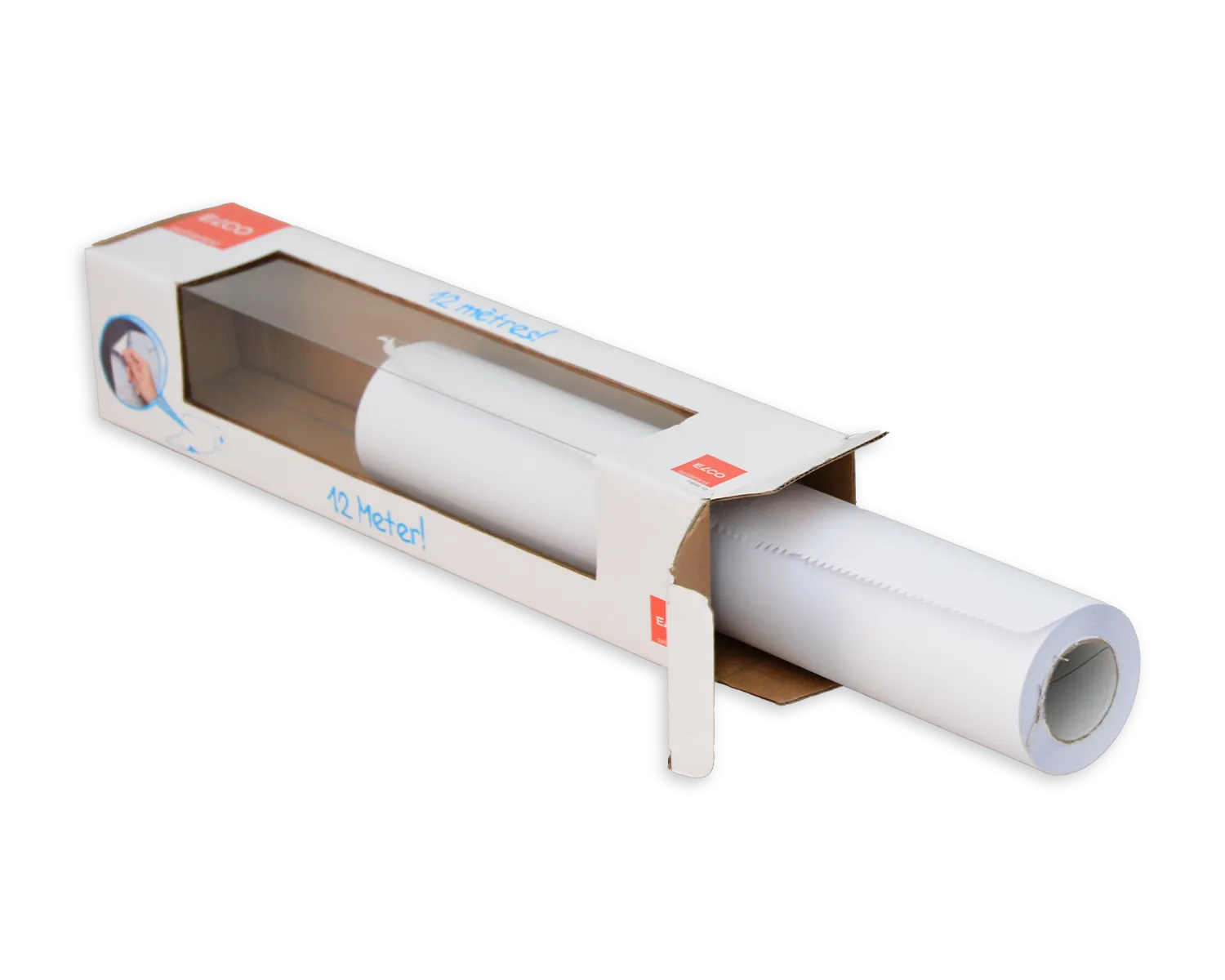 Zeichenrolle, ELCO Creative Kids, 300 mm x 12.2 m, 90g/m2, weiss