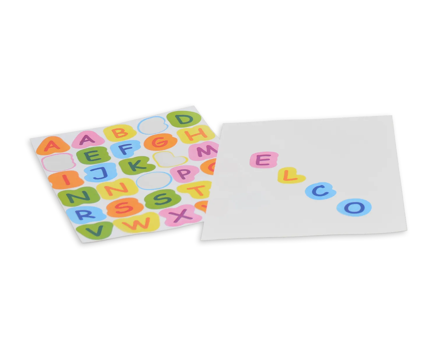 Aufkleberbogen, ELCO Creative Kids, A4, 80g/m2, weiss "Buchstaben"