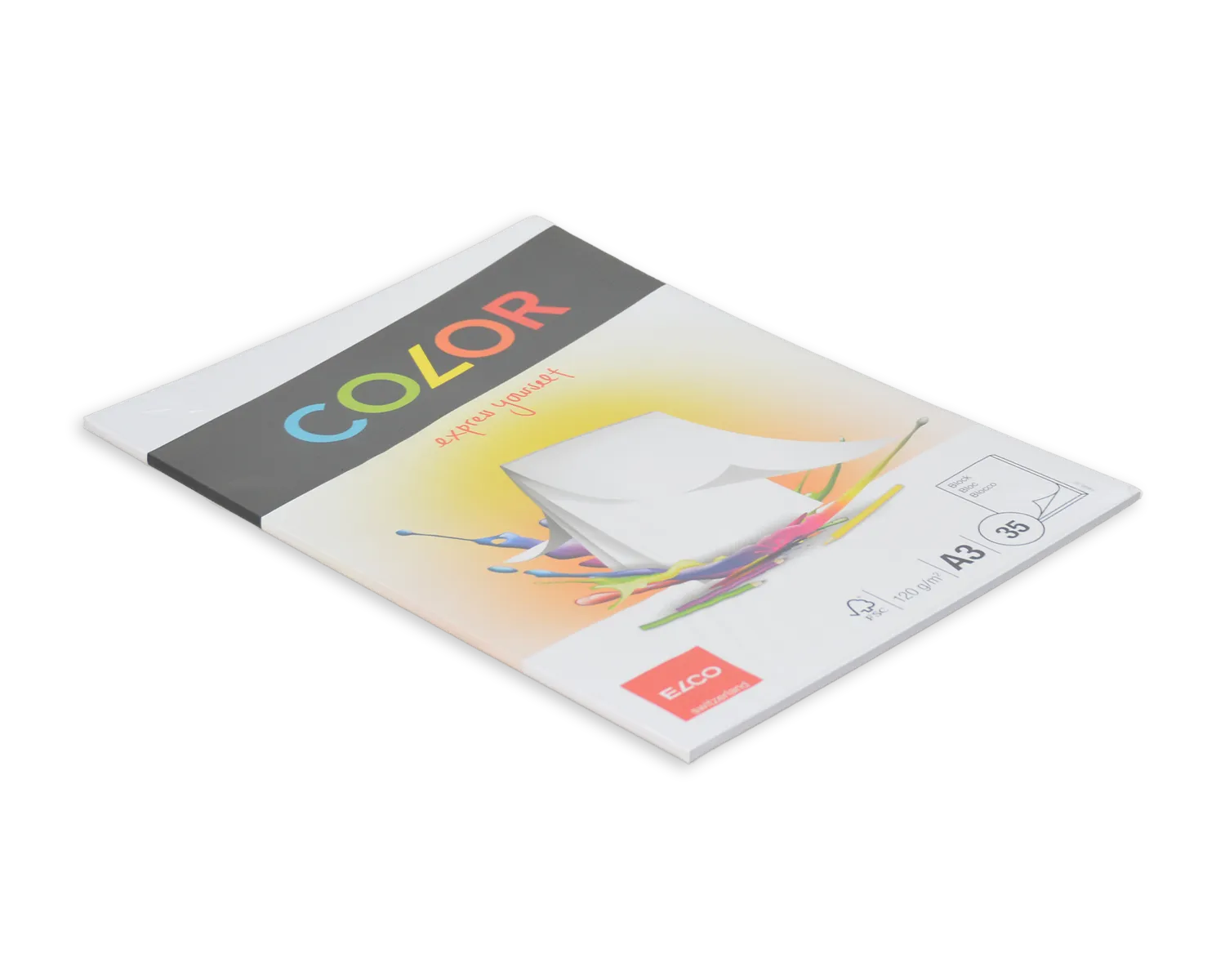 Zeichenblock, ELCO Color, A3, 120g/m2, weiss