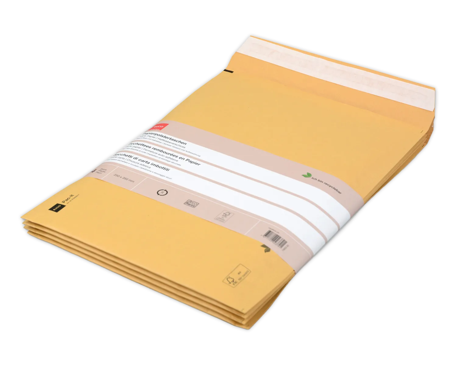 ELCO Ecosafe, 250 x 350 mm, Haftklebeverschluss, 100g/m2, braun