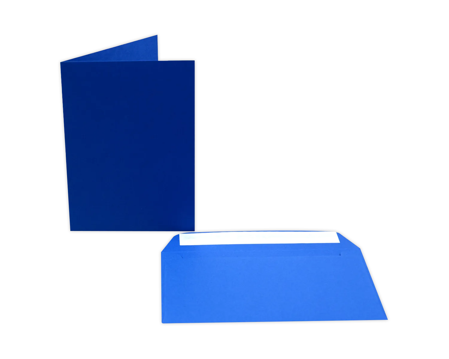 Set Couvert + Karten, ELCO Color, A5 + C5, ohne Fenster, Haftklebeverschluss, 90 + 200g/m2, blau