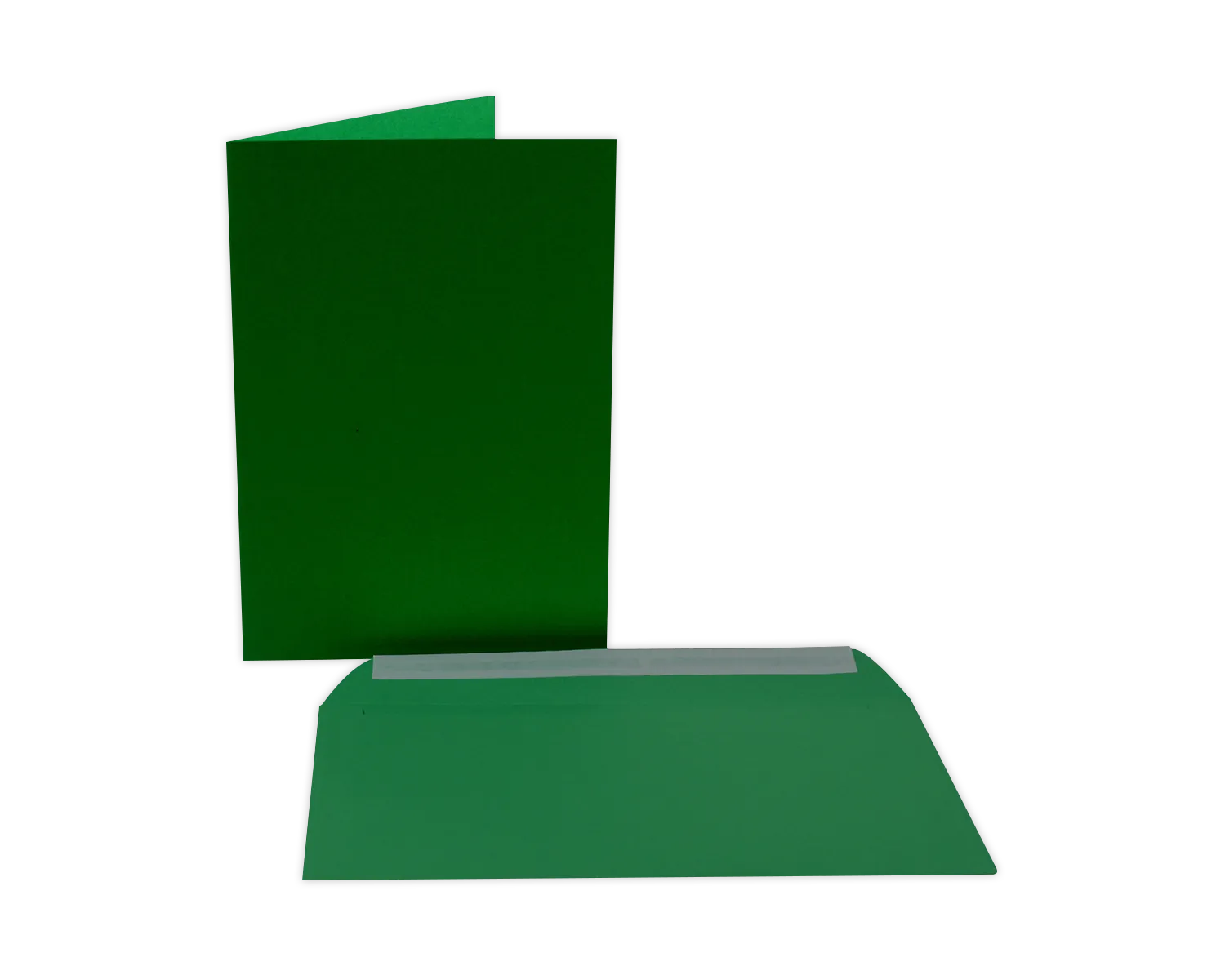 Set Couvert + Karten, ELCO Color, A5 + C5, ohne Fenster, Haftklebeverschluss, 90 + 200g/m2, grün