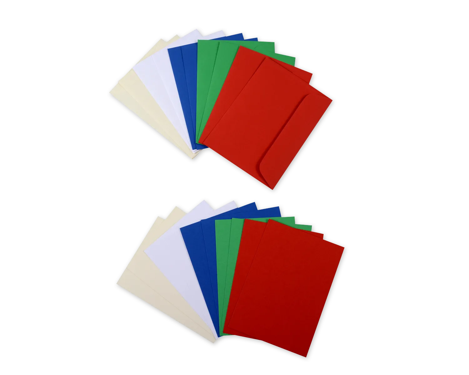 Set Couvert + Karten, ELCO Color, A5 + C5, ohne Fenster, Haftklebeverschluss, 90 + 200g/m2, rot