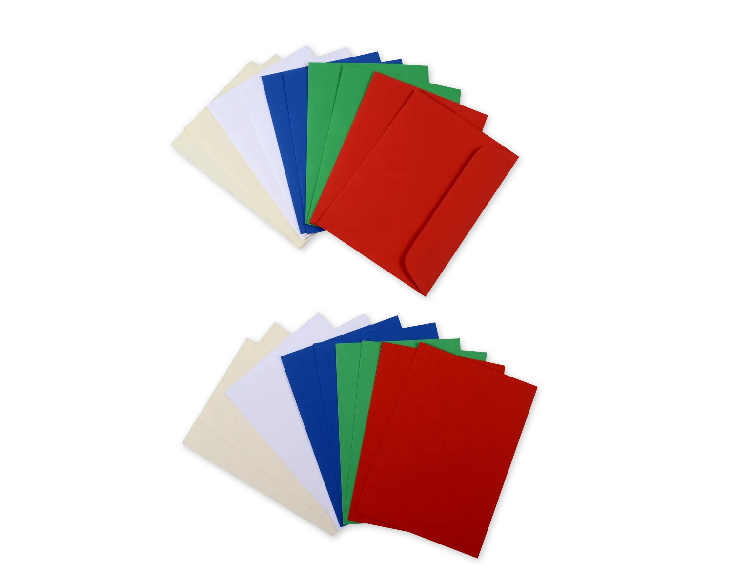 Set Couvert + Karten, ELCO Color, A6 + C6, ohne Fenster, Haftklebeverschluss, 90 + 200g/m2, rot