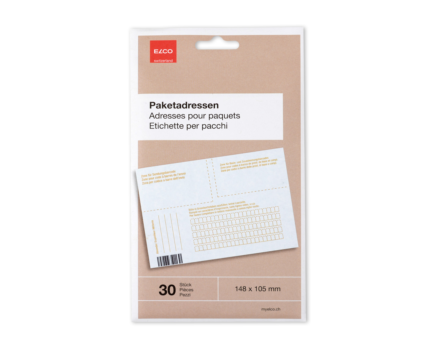 Image of ELCO Tag-it, 148 x 105 mm, weiss