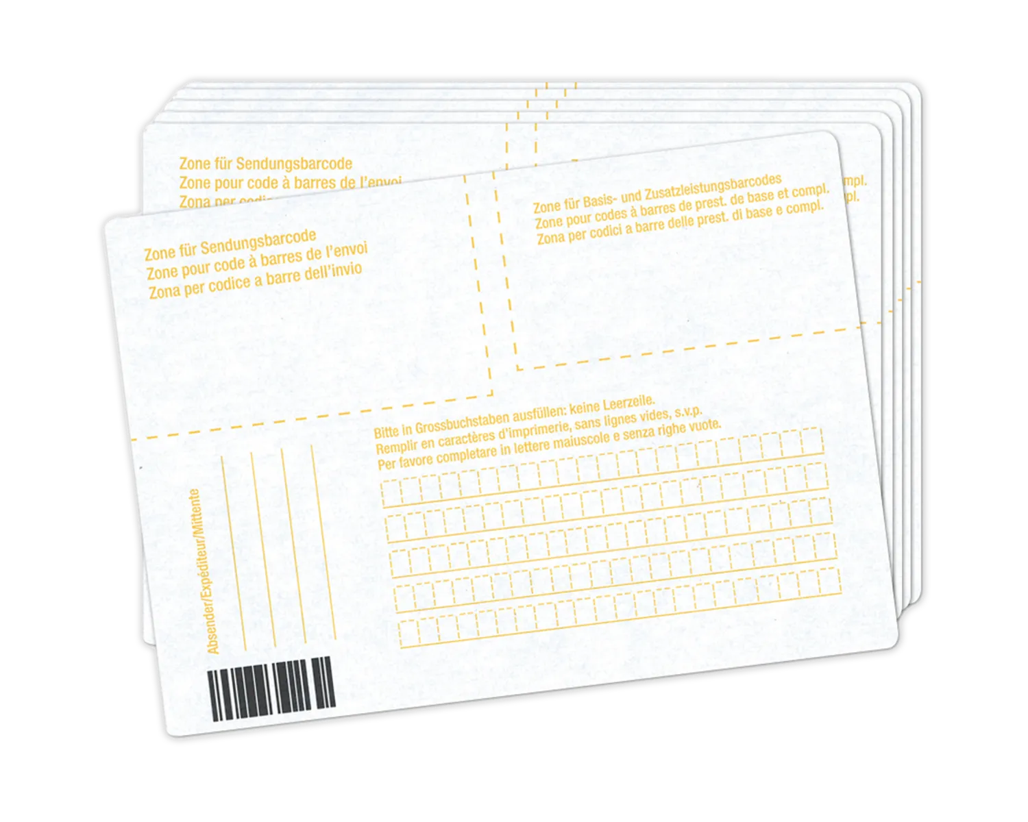 Adresse du paquet, ELCO, 148 x 105 mm, blanc