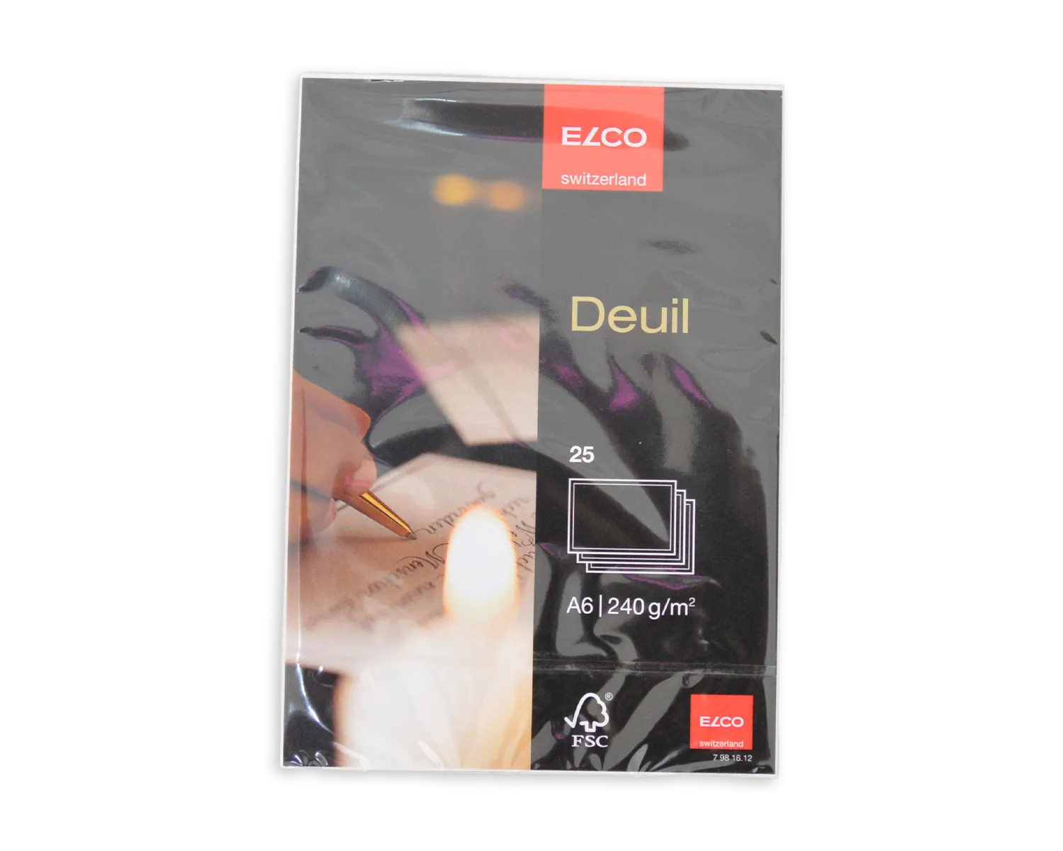 Schreibkarten, ELCO Deuil, A6, 240g/m2, weiss