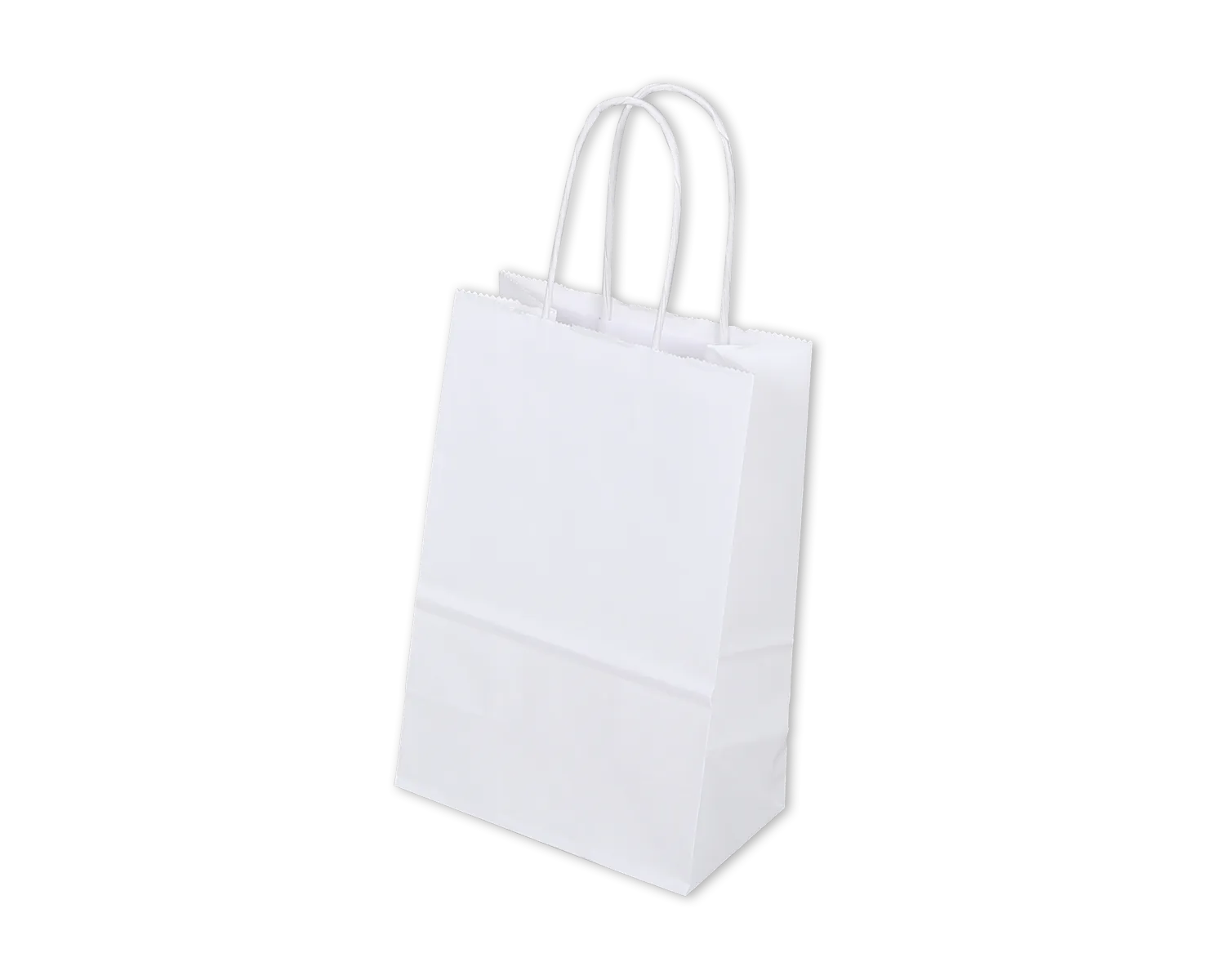 Papiertragetasche, ELCO Premium, 140 x 85 x 210 mm, 100g/m2, weiss