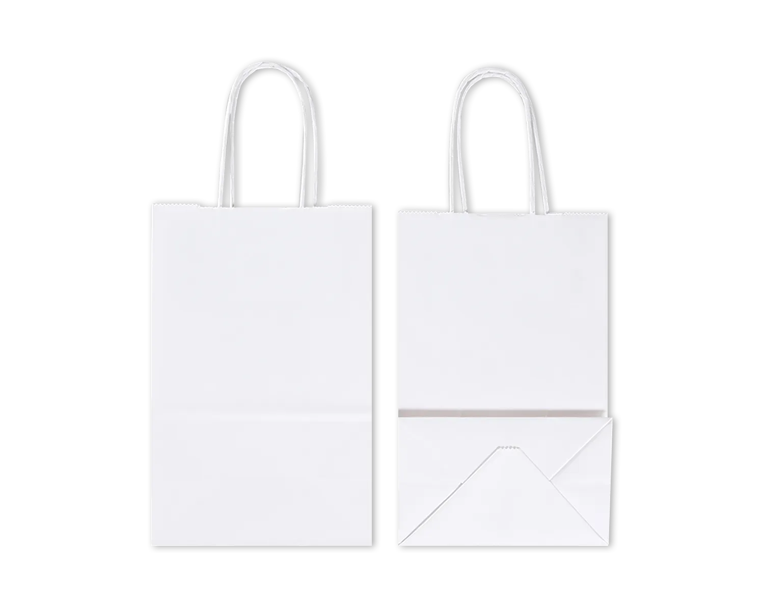 Papiertragetasche, ELCO Premium, 140 x 85 x 210 mm, 100g/m2, weiss