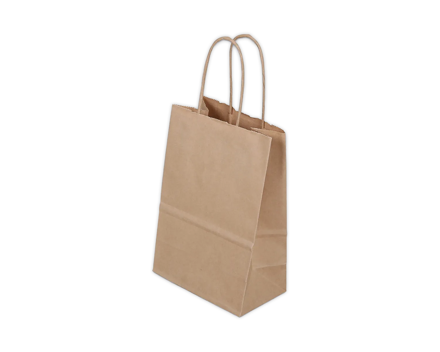 Papiertragetasche, ELCO Classic, 140 x 85 x 210 mm, 100g/m2, braun