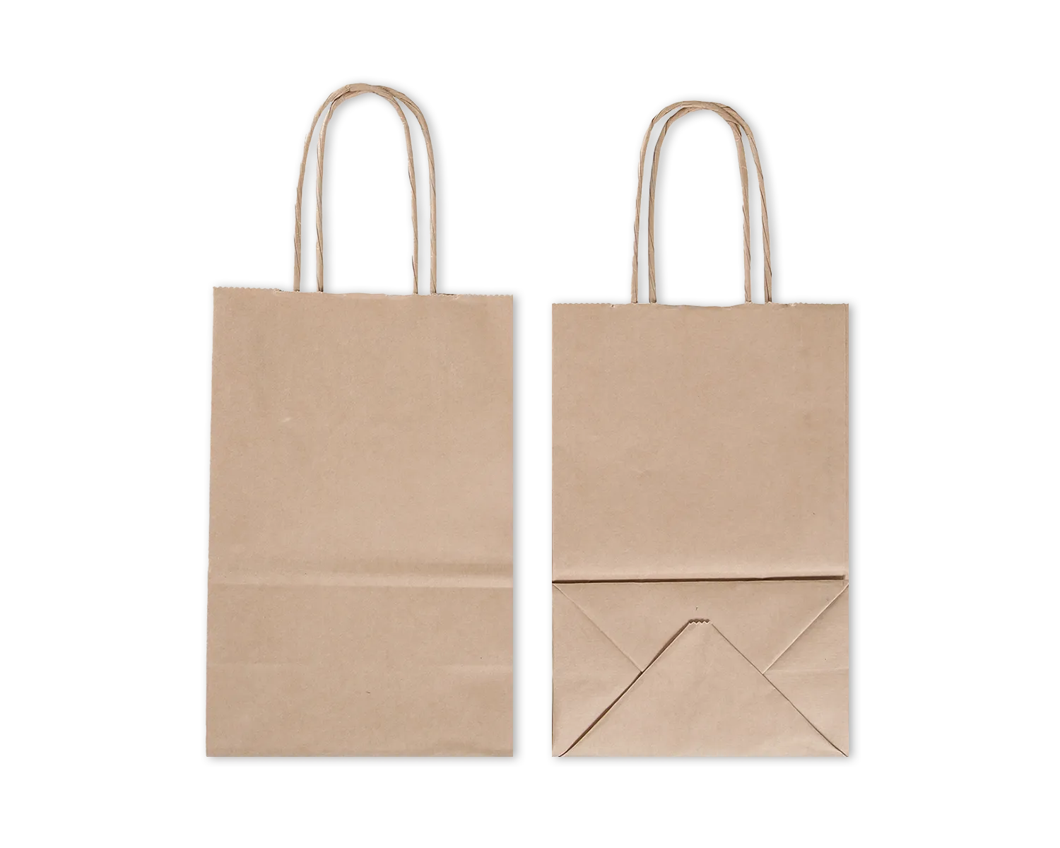 Papiertragetasche, ELCO Classic, 140 x 85 x 210 mm, 100g/m2, braun