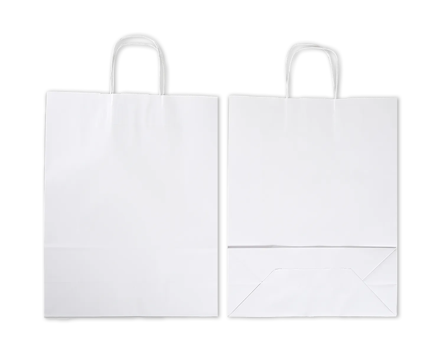 Papiertragetasche, ELCO Premium, 320 x 130 x 410 mm, 100g/m2, weiss