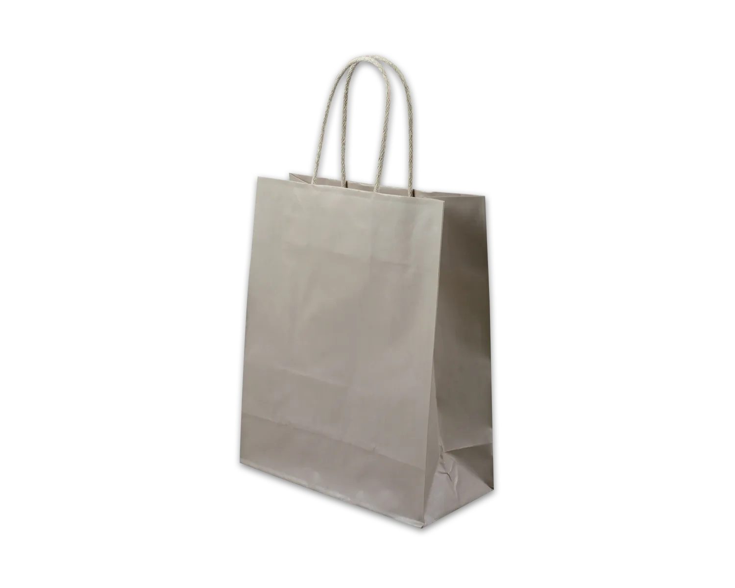 Papiertragetasche, ELCO Color, 220 x 100 x 270 mm, 100g/m2, platin