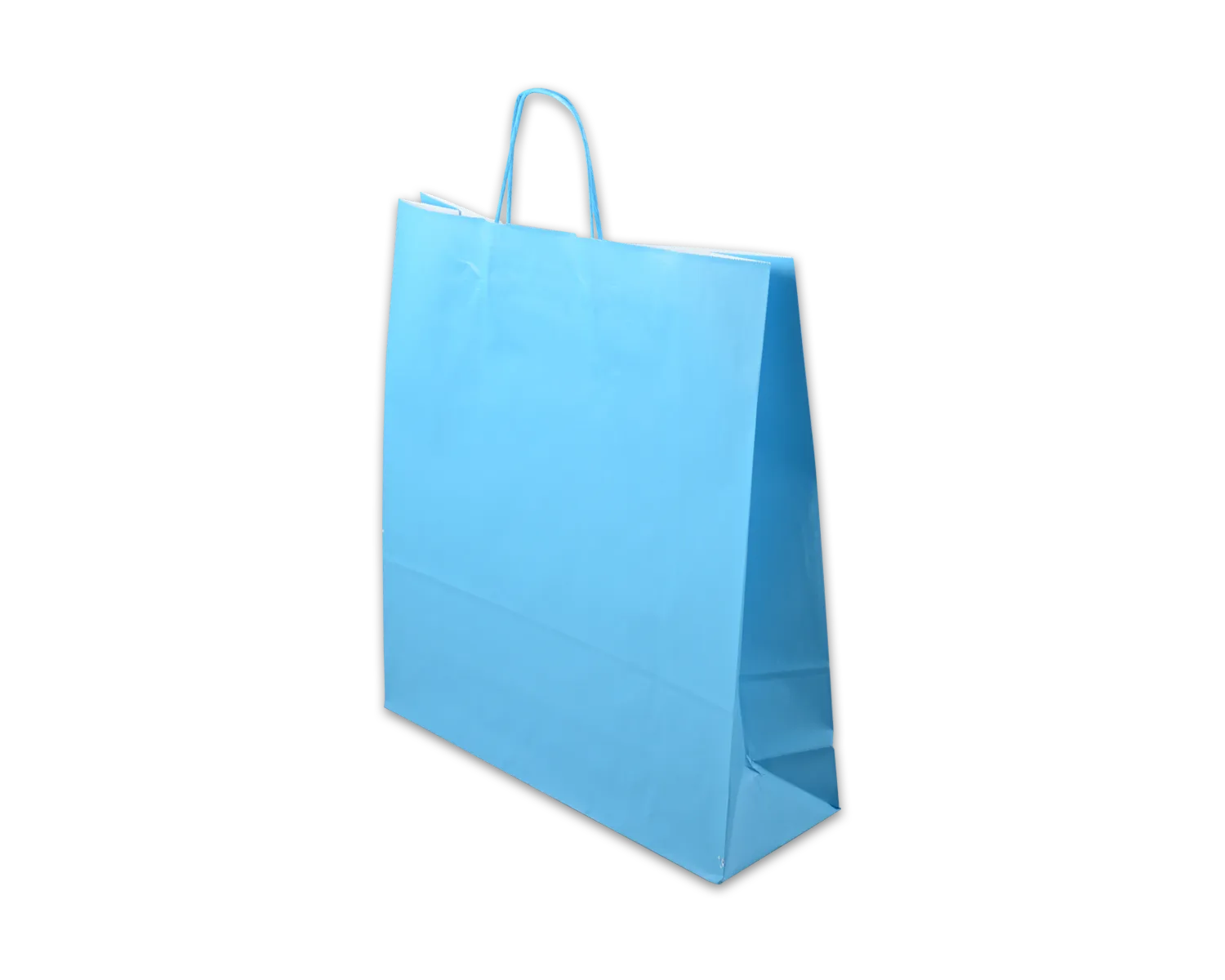 Papiertragetasche, ELCO Color, 450 x 150 x 490 mm, 110g/m2, t&uuml;rkis