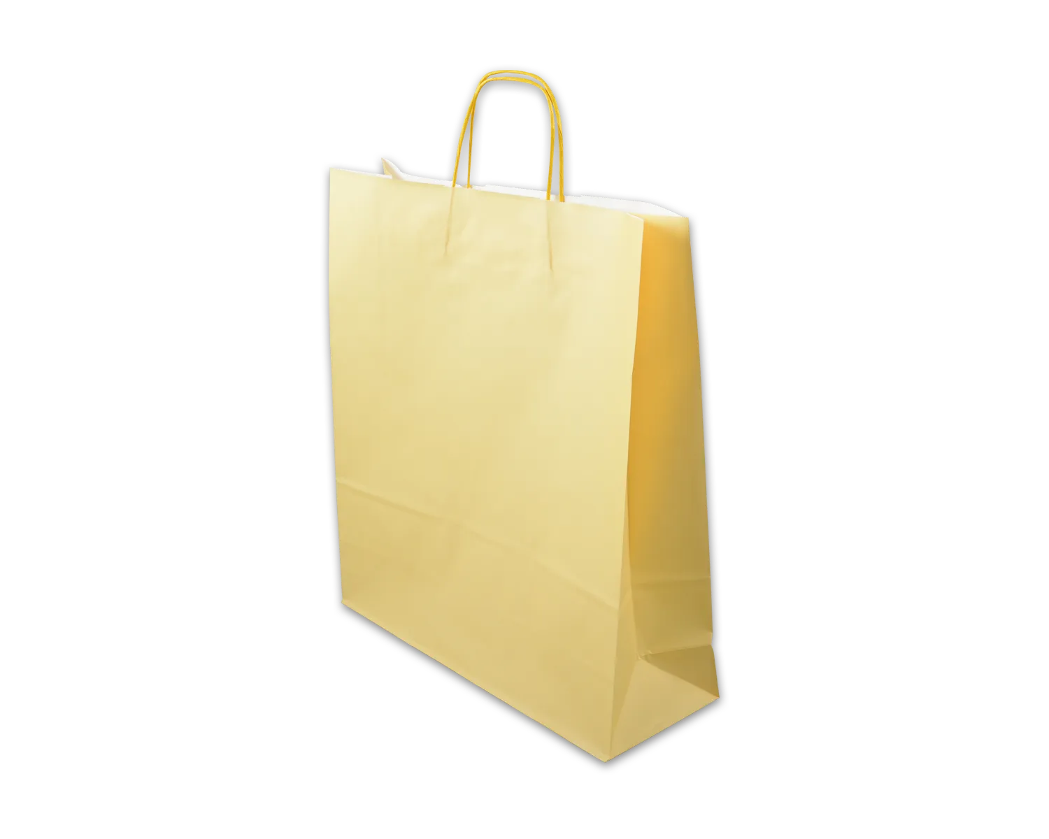 Papiertragetasche, ELCO Color, 450 x 150 x 490 mm, 110g/m2, gelb