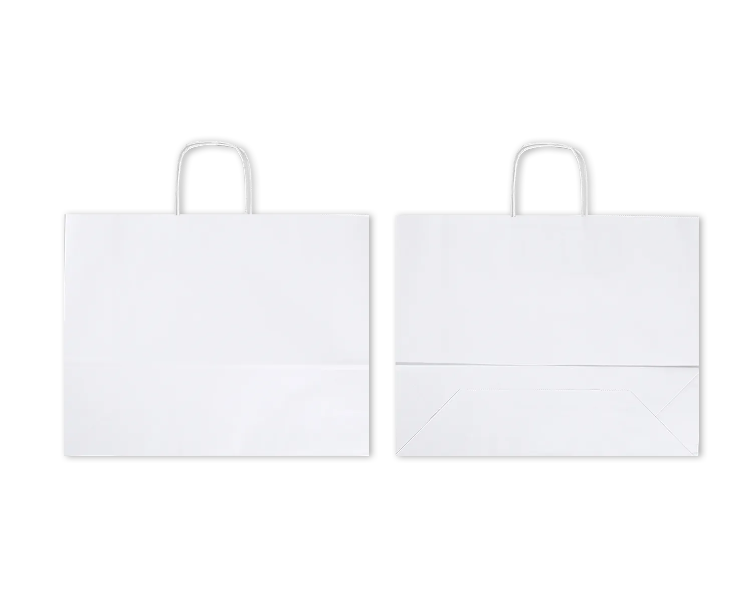 Sac en papier, ELCO Premium, 400 x 120 x 310 mm, 100g/m2, blanc