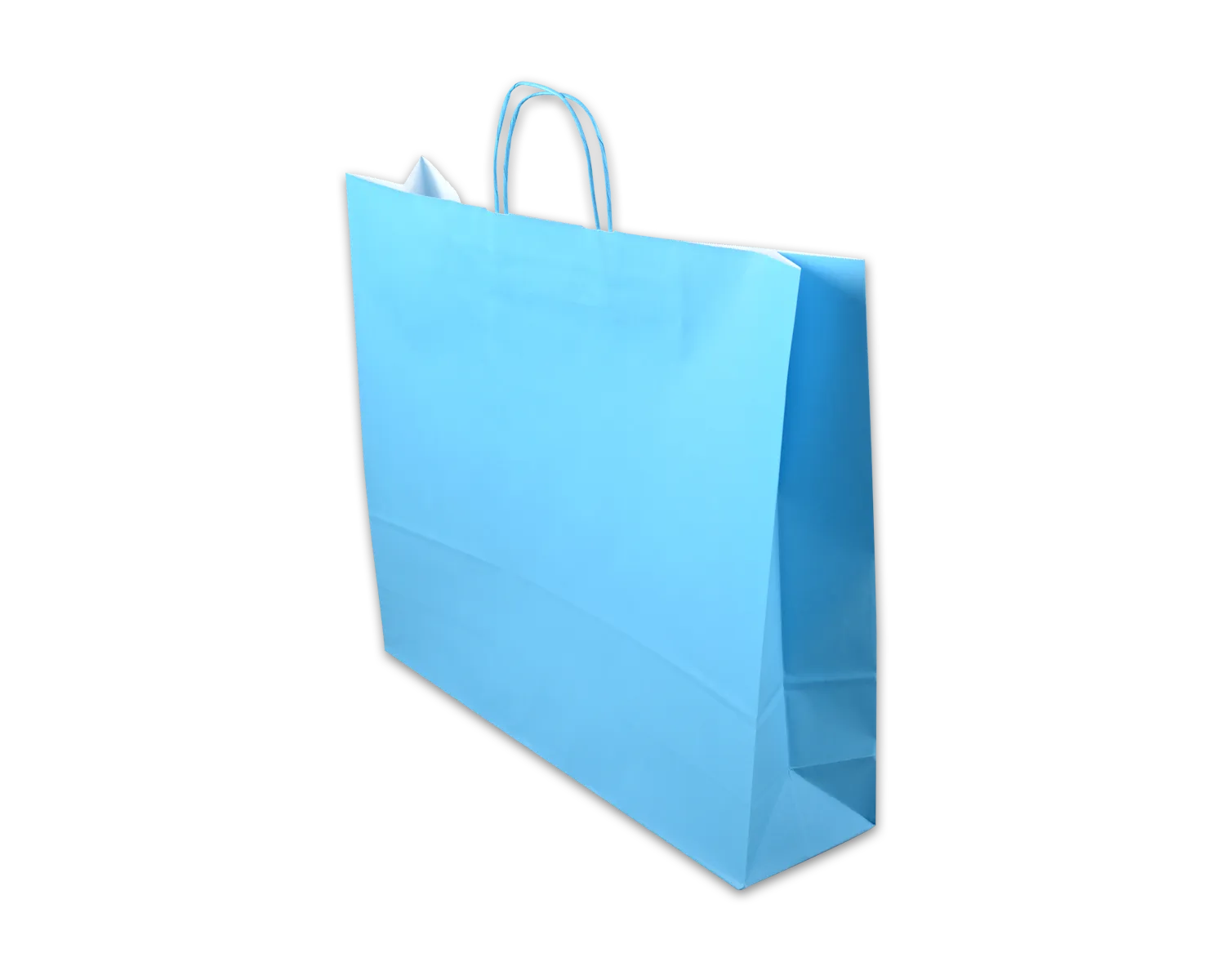 Sac en papier, ELCO Color, 550 x 150 x 490 mm, 110g/m2, turquoise