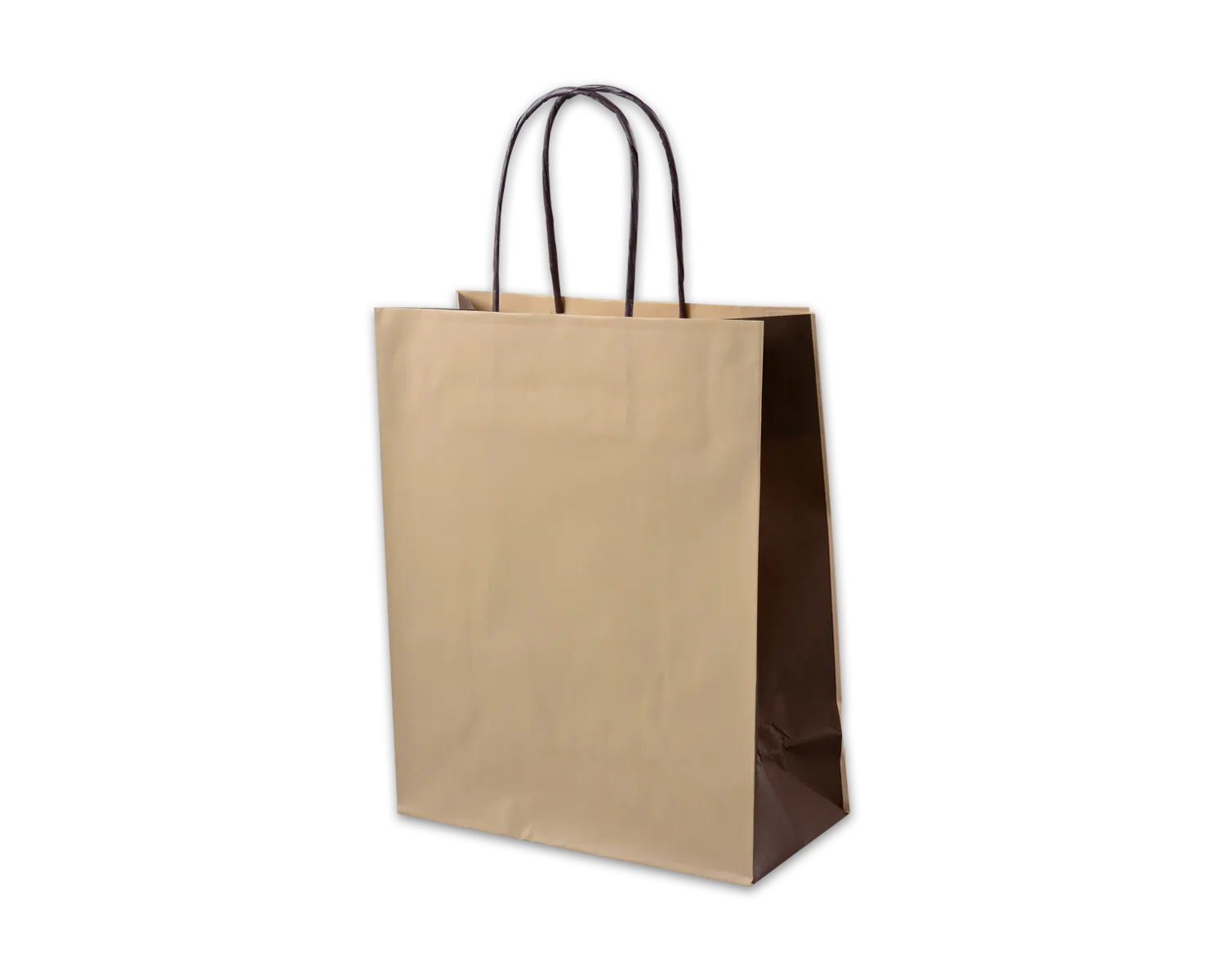 Sac en papier, ELCO Color, 220 x 100 x 270 mm, 100g/m2, noisette/brun