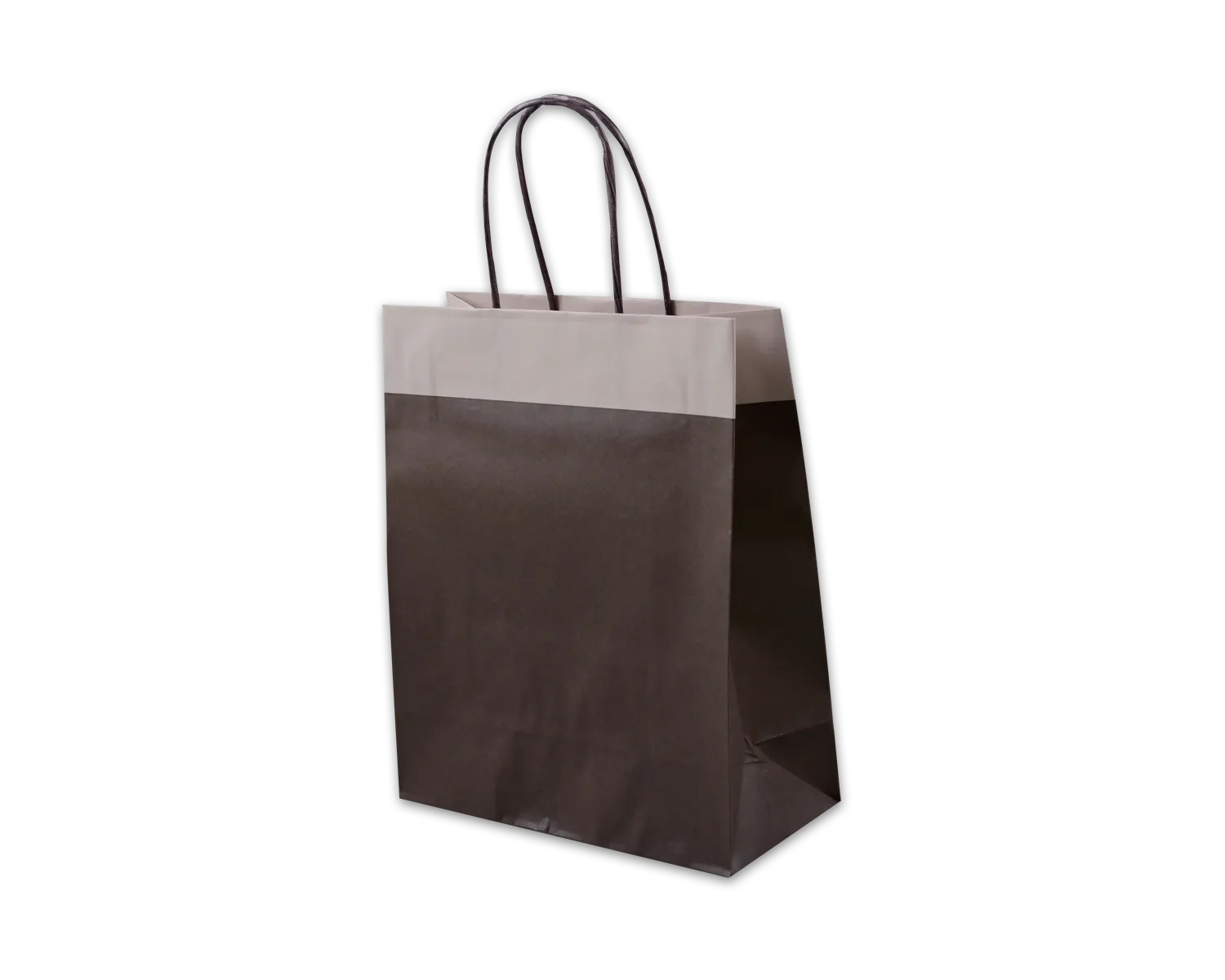 Papiertragetasche, ELCO Color, 220 x 100 x 270 mm, 100g/m2, braun/grau