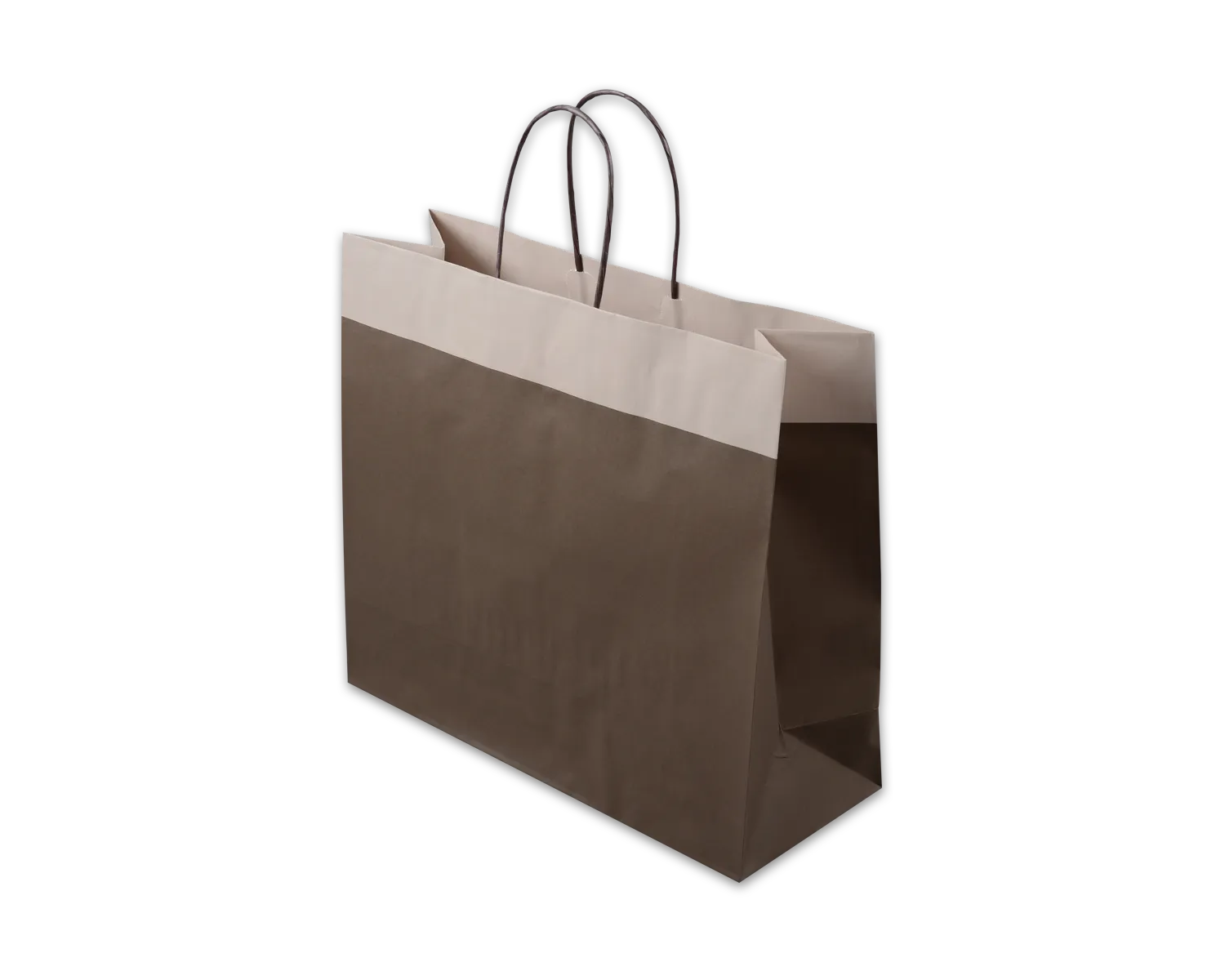 Papiertragetasche, ELCO Color, 350 x 130 x 310 mm, 110g/m2, braun/grau