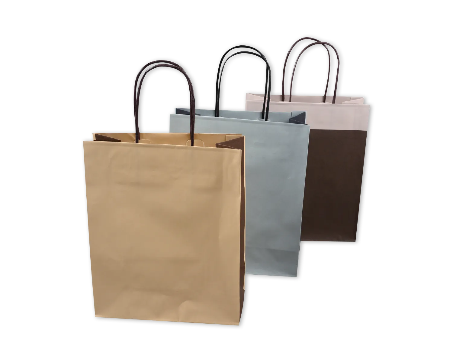 Sac en papier, ELCO Color, 450 x 150 x 330 mm, 110g/m2, gris/noir
