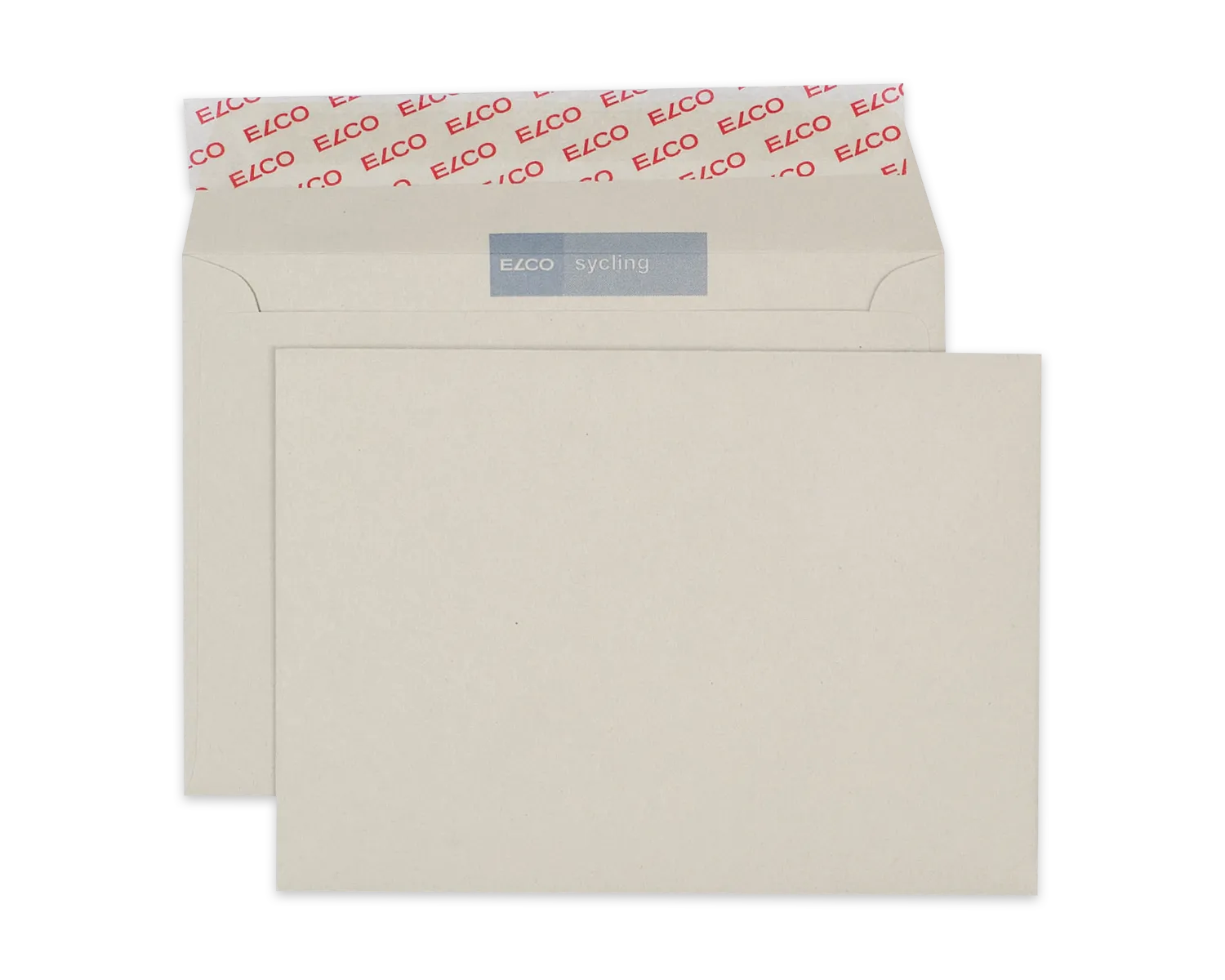 Couvert, ELCO Sycling, B6, ohne Fenster, Haftklebeverschluss, 100g/m2, grau