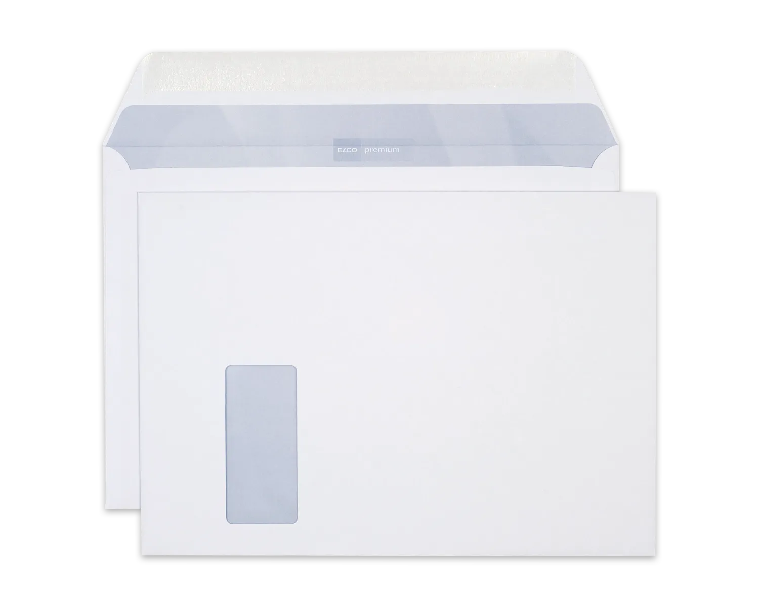 Enveloppe, ELCO Premium, C4, Fen&ecirc;tre recto gauche, Patte gomm&eacute;e, 120g/m2, blanc