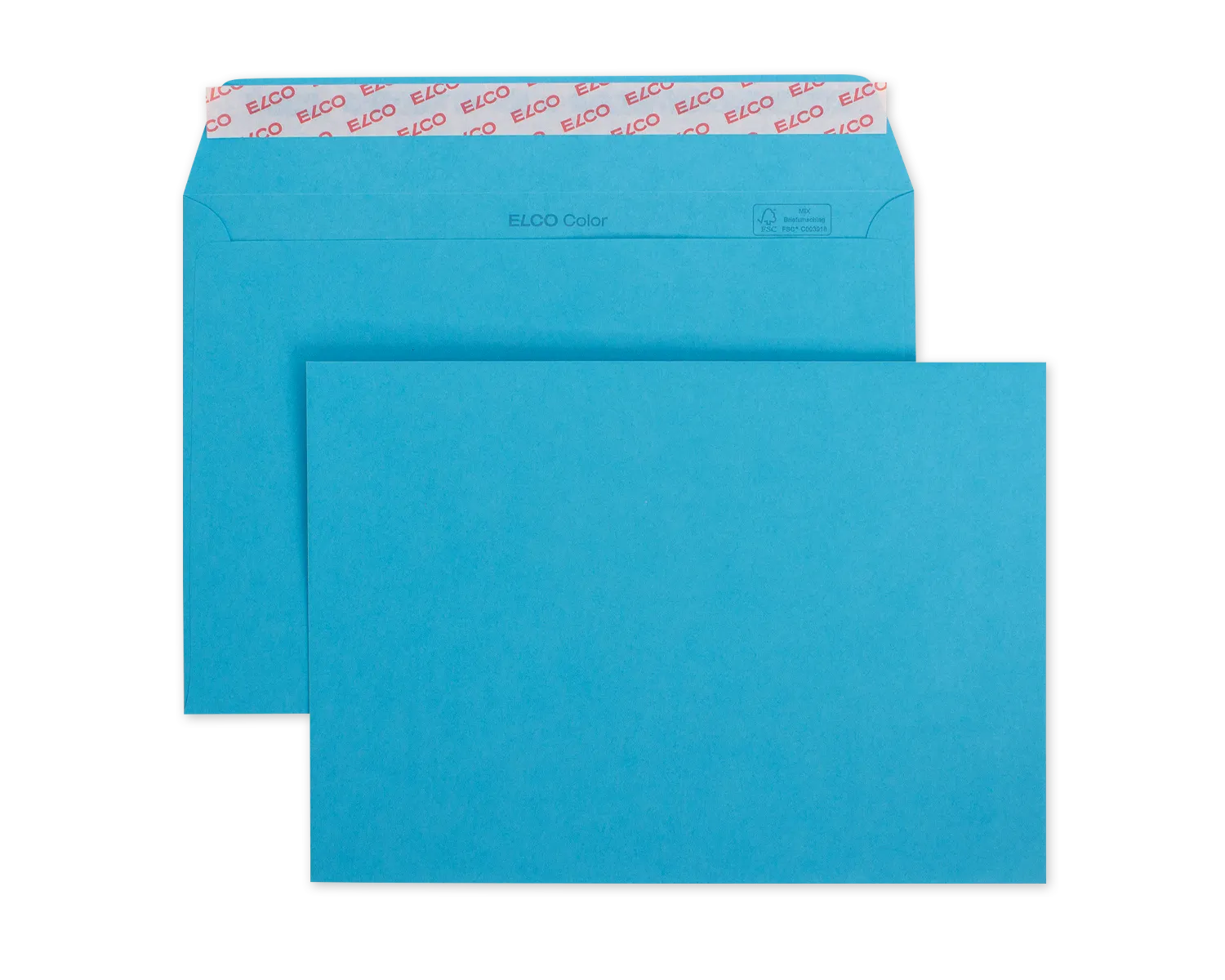 Enveloppe, ELCO Color, C5, Sans fen&ecirc;tre, Fermeture auto-adh&eacute;sive, 100g/m2, bleu intense