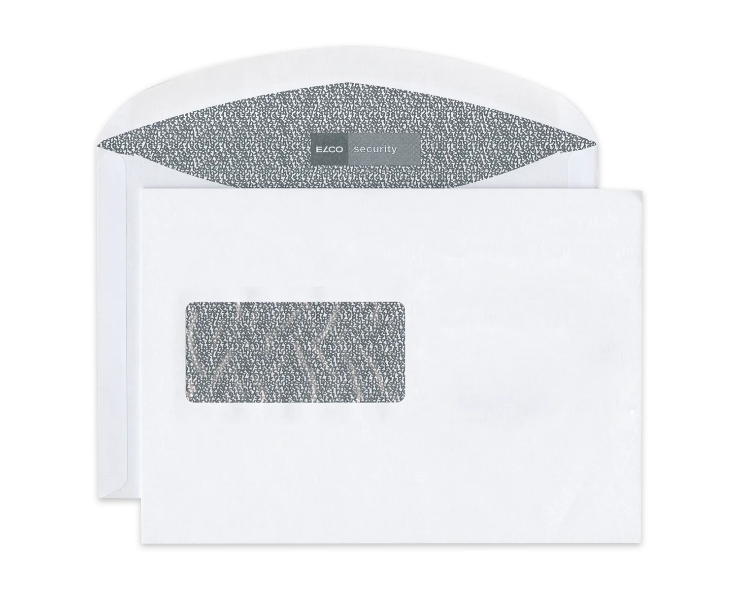 Couvert, ELCO Security, C5, Fenster Vorderseite links, Nassklebeverschluss, 100g/m2, weiss