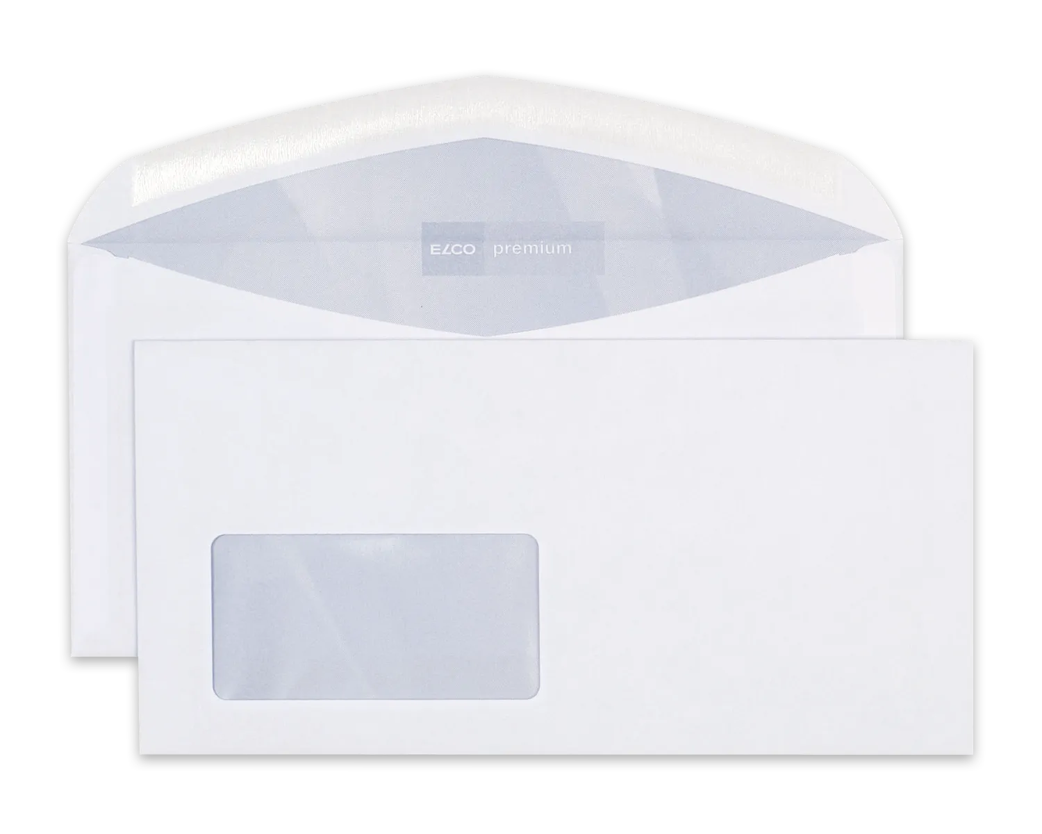 Couvert, ELCO Premium, C5/6, Fenster Vorderseite links, Nassklebeverschluss, 80g/m2, weiss