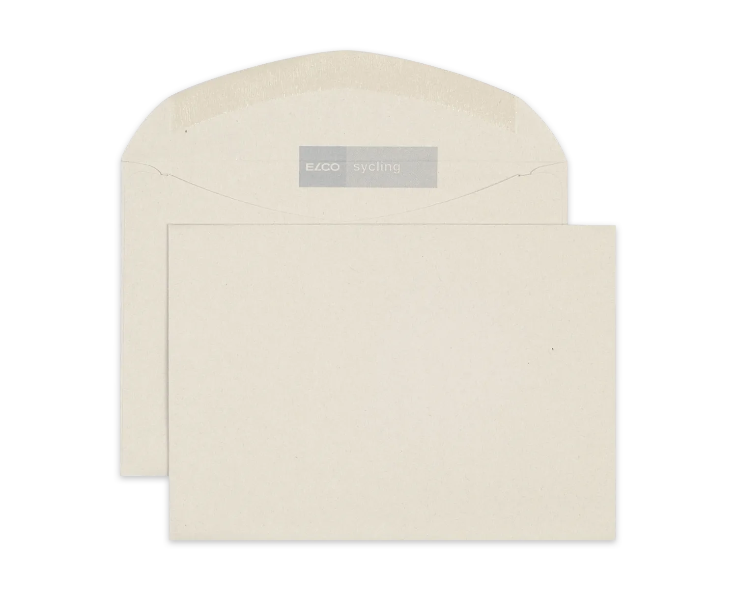 Couvert, ELCO Sycling, C6, ohne Fenster, Nassklebeverschluss, 80g/m2, grau