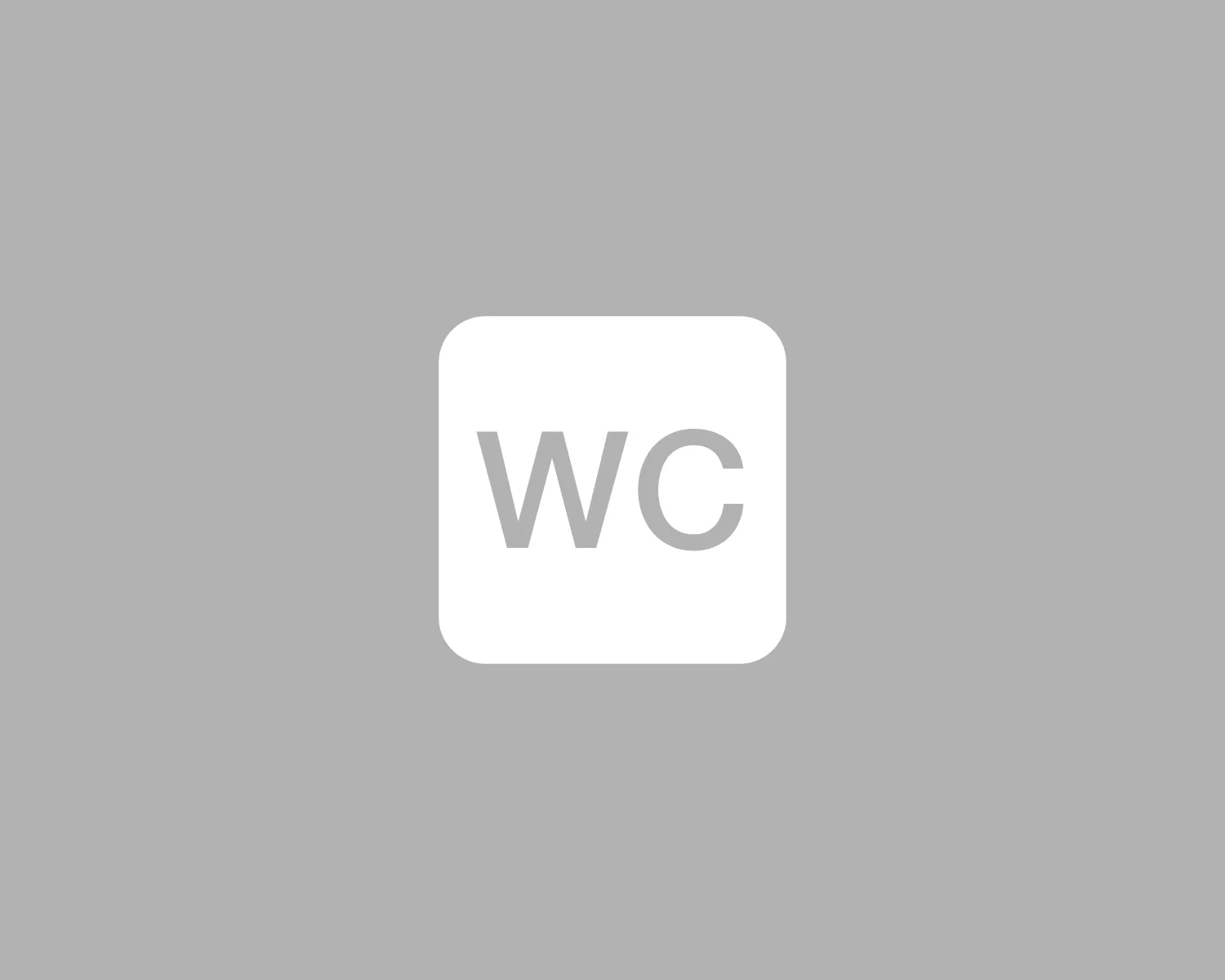 Pictogramme WC n&eacute;gatif blanc