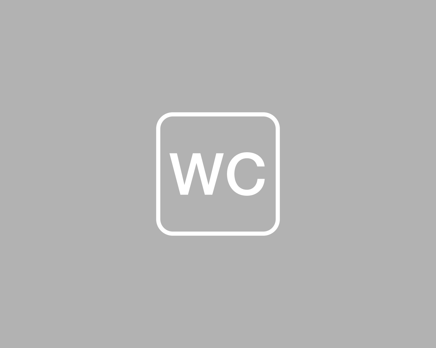 Image of Piktogramm WC positiv weiss 150 mm x 150 mm