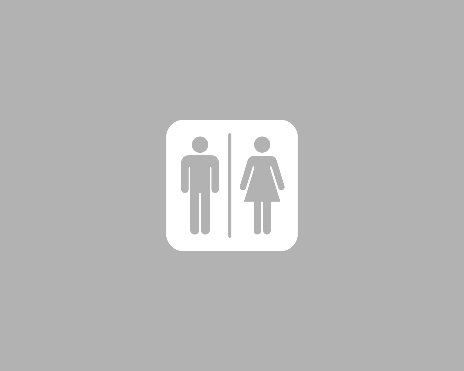 Image of Piktogramm WC Herren/Frauen negativ weiss 150 mm x 150 mm