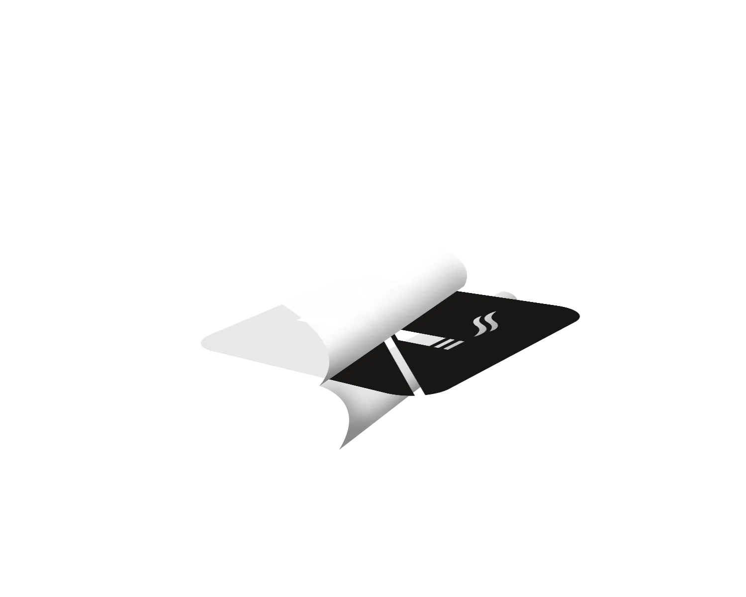 Piktogramm Rauchverbot negativ schwarz 150 mm x 150 mm
