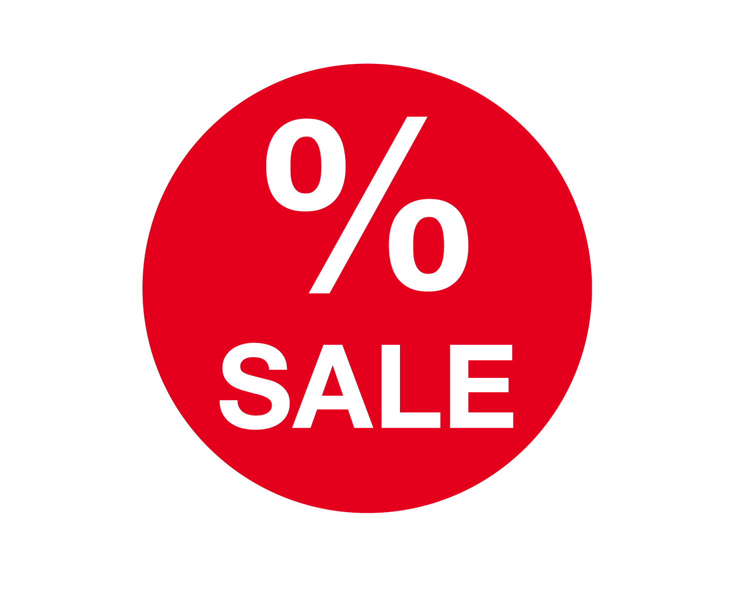 Films promotionnels bulle "% SALE" 300 mm