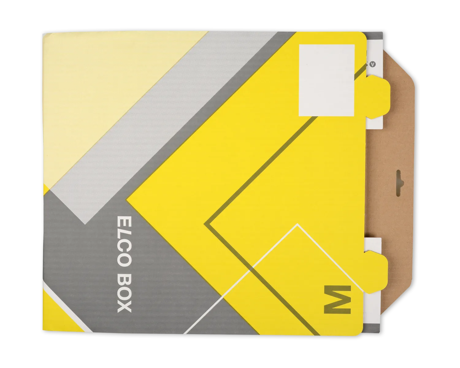 Versandverpackung, ELCO Elcobox, 330 x 250 x 110 mm, weiss/grau/gelb